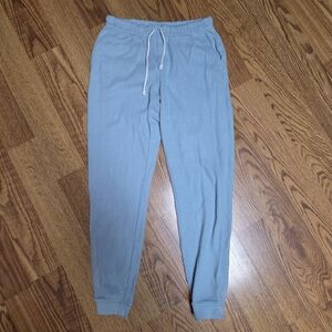Aerie Teal Green Blue Waffle Knit Joggers Size S